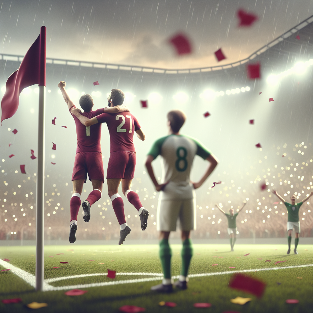 Spain celebrate after 2-1 Portugal win, matching Italys historic unbeaten record